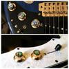 1pcs  Abalone Top Guitar Bass Knobs Strat Metal Knobs for 6mm Shaft Pots 3 Colors