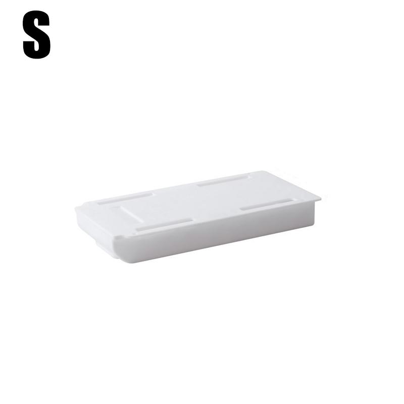 Hidden Storage Box SelfAdhesive Storage Drawer Box Under Desk Storage Holder Slidee Out Drawer Tray Sundries Stationery Organize