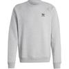 Adidas Trefoil Essentials Crew Sweatshirt Medium Grey Heather Men Streetwear IY4937