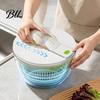 Detachable Drain Basket Vegetable Salad Spinner, Bowl And Mesh Design, Manual Non-slip Food Spinner Hand-Centrifugal Dehydration System, Quick Drying