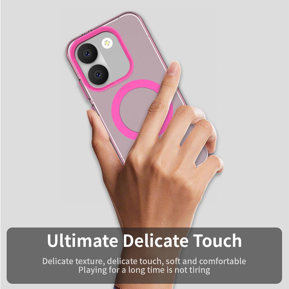 For Magsafe Frosted Clear Phone Case for POCO X8 X7 X6 Pro Max Note 15 14 13 Pro Plus 4G 5G Slim Protective Candy Magnetic Cover