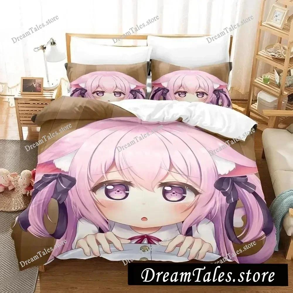 Azur Lane Luxury Bedding Set Japan Anime Cartoon Duvet Cover Set Comforter Bedspread Linen Twin Single Size Printed Home Textile