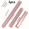 Double-Sided Stainless Steel Rulers Measuring 5.91inch, 7.87inch, and 11.81inch