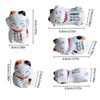 Lucky Cat Chopsticks Rest Household Ceramic Ornament 5Pcs Japanese Style Ceramic Chopsticks Holder Kitchen Craft Home Decor