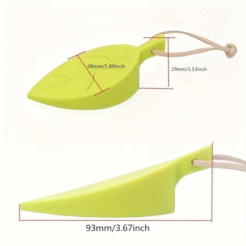Leaves Shape Silicone Rubber Door Stop Stoppers Door Block Children Anti-Folder Hand Hotel Security Door Card Hanging