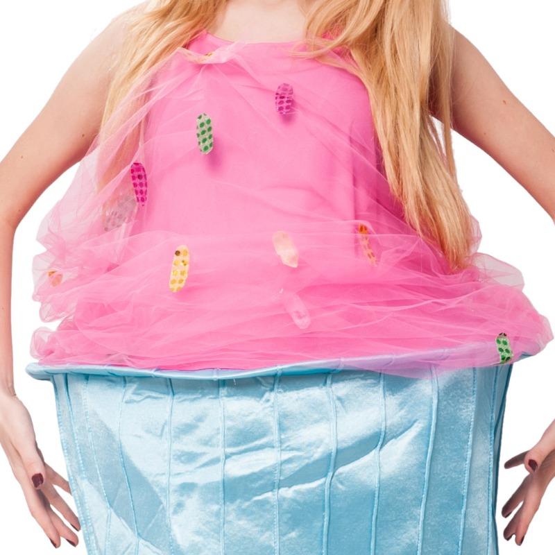 Halloween Mardi Gras Ice Cream Doll Cosplay Ball Stage Uniform Adult Cake Hat Show