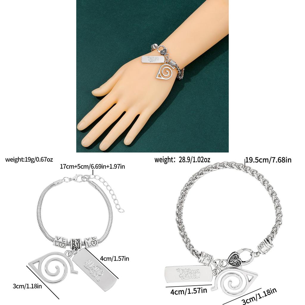 Naruto Akatsuki Symbol Legierungsarmband Für Anime-Fans Schmuck Geschenk