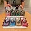 Luxurious Water Diamond Secret Garden Is Suitable for IPhone 15 Phone Cases, IPhone14Pro Max Glitter Magnetic Stand Cases
