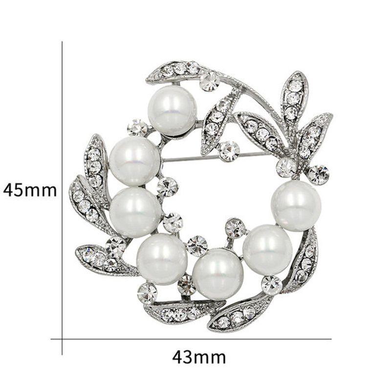 SUNFLOWER Pearl Brooch Pin File Rhinestone Wedding Dress Collar Pin Fashion Fashion Costume Accessories