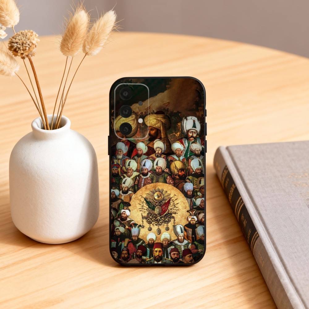 Cool Empire O-Ottoman Phone Case For Samsung S25,24,23,22,30,21,10,9,Ultra,Plus,Lite,FE,4,5 G Soft Black Case