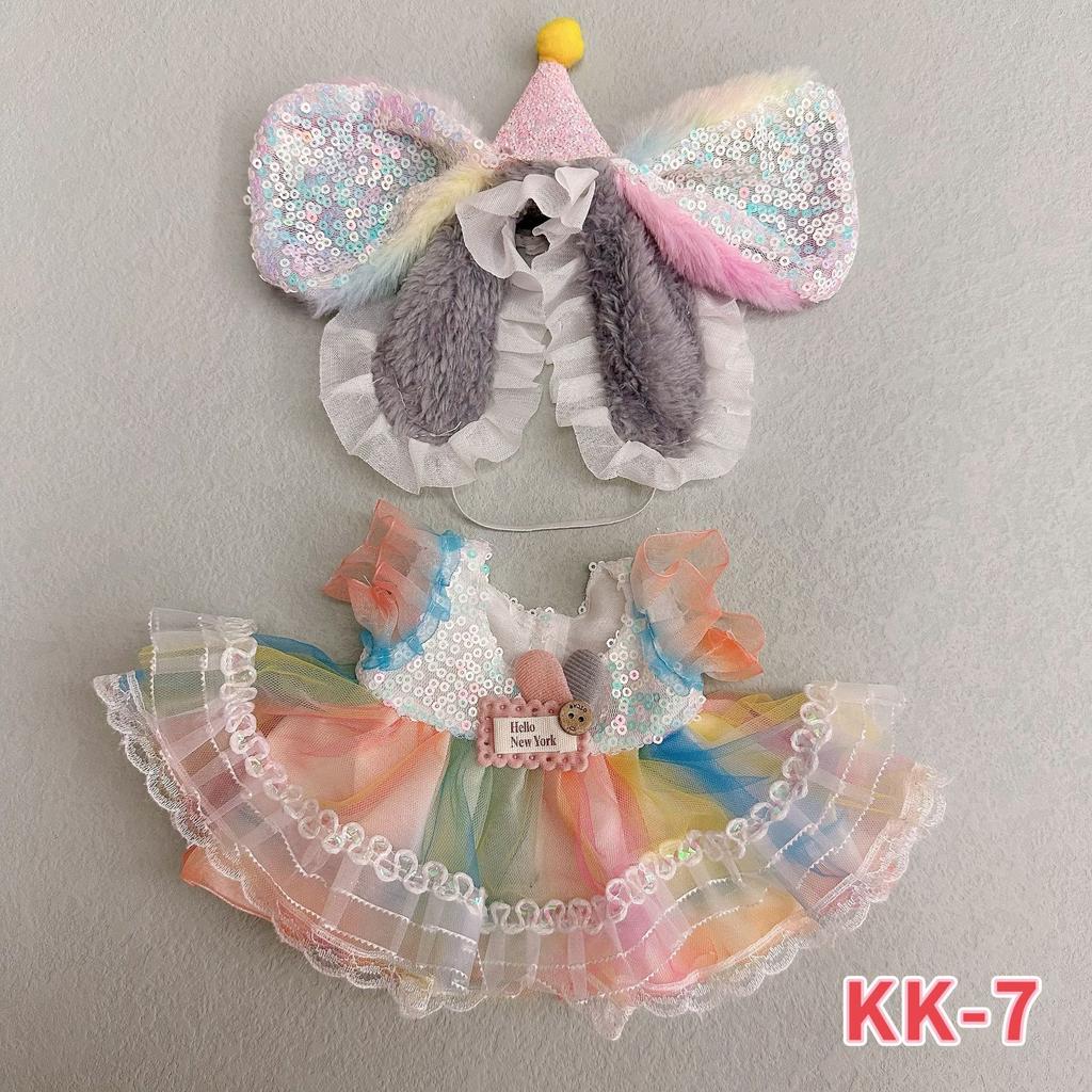 20cm Cotton Doll Clothing, Cute and Sweet Lolita Dress, 20cm Doll Dress-up Clothes
