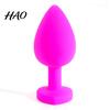 Butt Plug Anal Waterproof Rhinestone Design 3 Colors Sex Toy for Couples