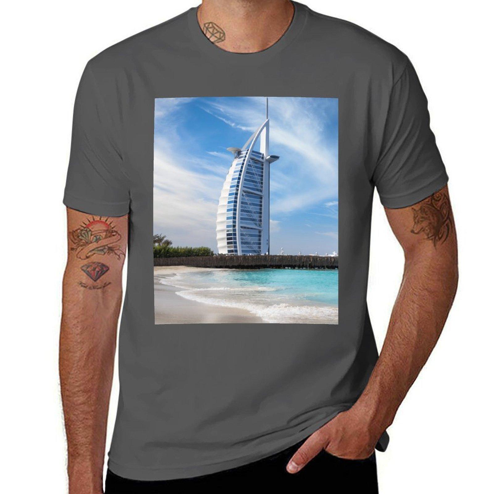 

Burj Al Arab Dubai T-Shirt t shirt for man 100 percent cotton anime t shirts for man T-Shirt 4XL