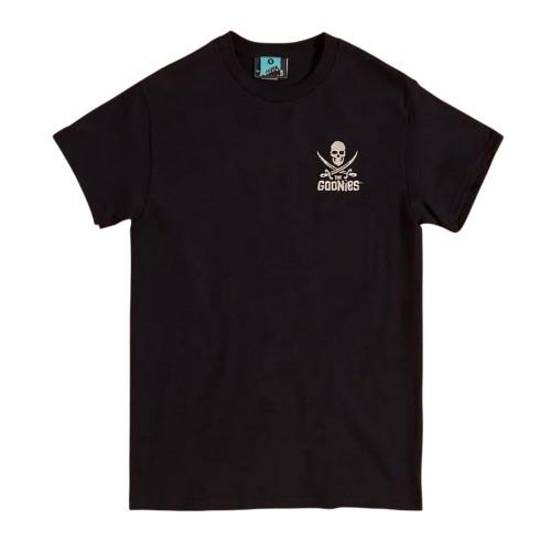 The Goonies Unisex Adult Skull And Crossbones Embroidered T-Shirt