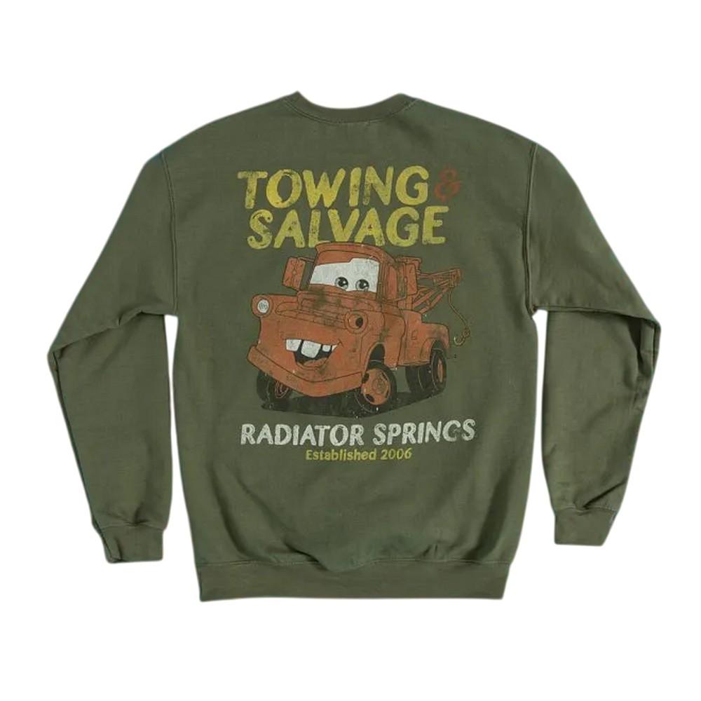 Cars Unisex Adult Towing And Salvage Tow Mater Sweatshirt