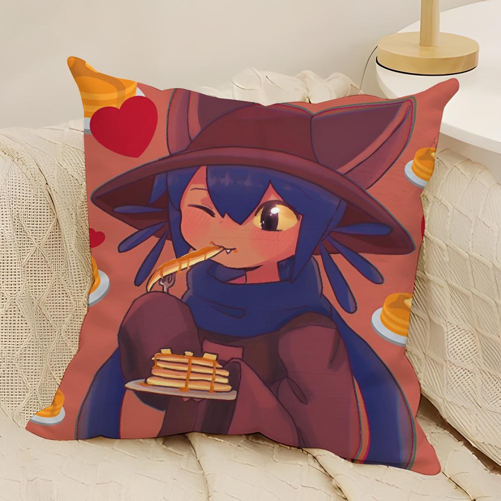 Game One S-Shot N-Nikos Anime Pillow Case Natural Linen Double-Sided Printing Sofa Home Decor Cushion Cover
