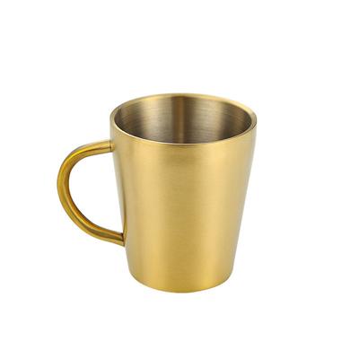 300Ml Double-Layer Water Cup Home Dining Drinkware Mug Stainless Steel Beer Cup