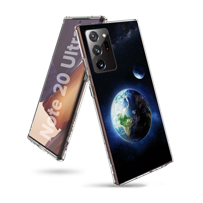 Earth, Stars, Space Phone Case for Samsung A55 A35 A25 A15 A07 A05S A16 A17 A26 A36 A37 A56 A57 Galaxy Note 20 10 A50S A71 A51 A