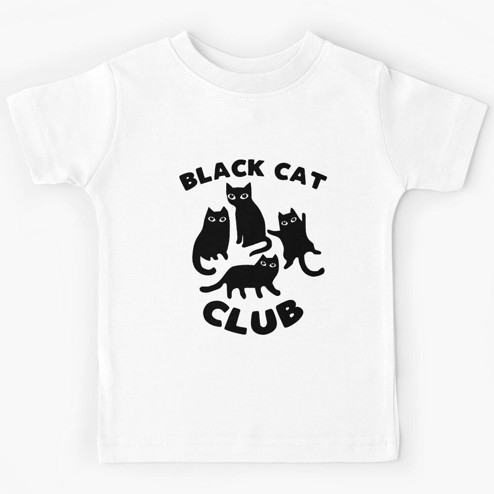 Black Cat Club - funny black cats lover gift Kids T-Shirt 150