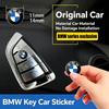 JYPK6 BMW Car Remote Key Emblem Sticker Aluminum Keys Decoration Decal For BMW M E46 E90 E60 F30 F10 E39 E36 F20 G30 G20 E87 E92 X1 X2