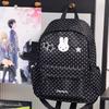 Schoolbag Korean Simple Cute Sweet Polka Dot Backpack High Value Campus Party Class Schoolbag Lightweight Backpack Tide
