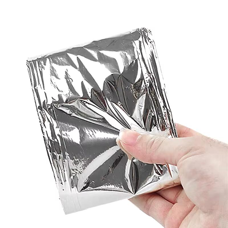 210cm*130cm Silver Emergency Survival Blanket Folding Rescue Shelter Keep Warm Emergency Blankets Thermal Outdoor Camping