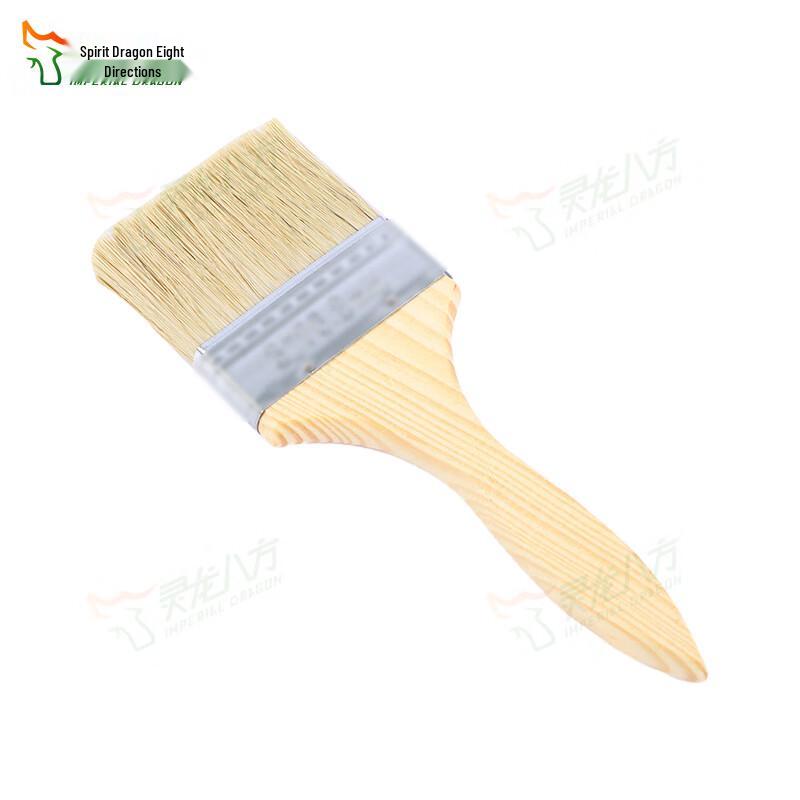 Linglong Bafang Wooden Handle Hog Bristle Brush