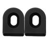 5 Pair RISK Silicone Mountain Bike Crank Cover Road Bicycle Crankset Protective Case Cycling AccessoryBlack