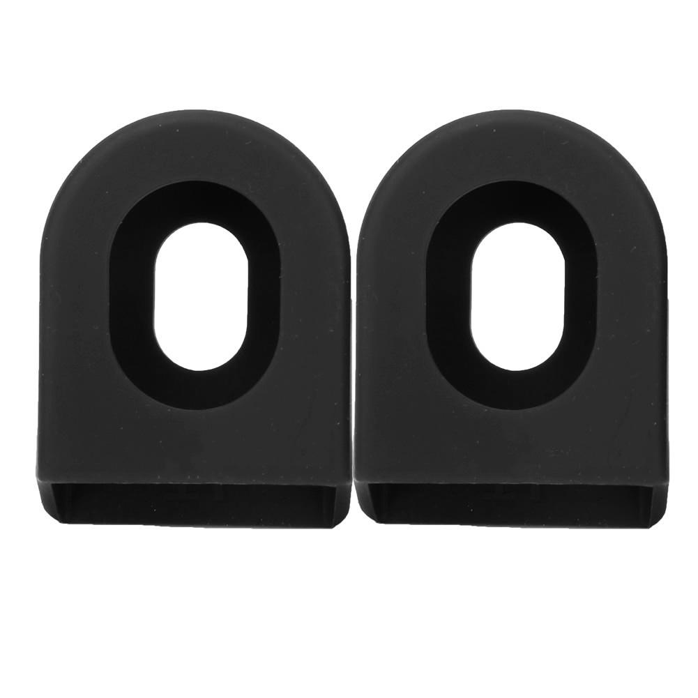 5 Pair RISK Silicone Mountain Bike Crank Cover Road Bicycle Crankset Protective Case Cycling AccessoryBlack
