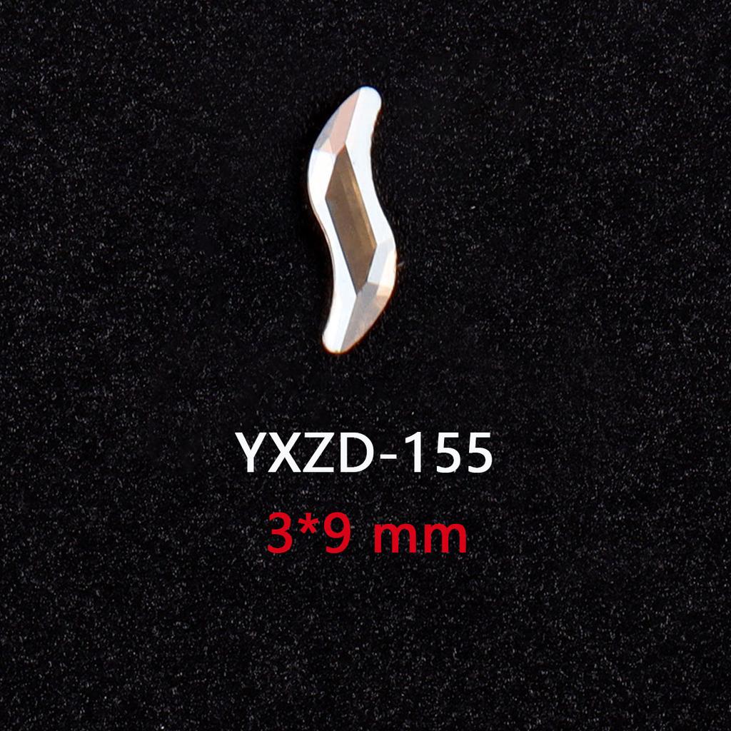 1440 Glas Diamanten mit flachem Boden Gold Champagner Speziell geformte Nageldiamanten DIY Tragematerial für Nägel Nagel Speziell geformte Diamanten Zubehör