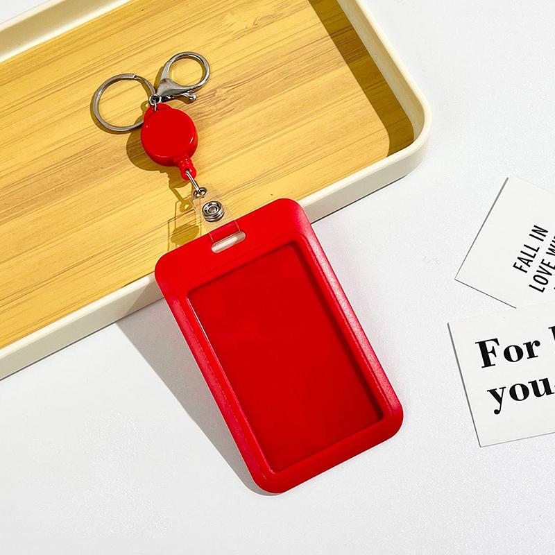 Cute Badge Holder Retractable Badge Clip Colorful Badge Reel With Id Card Holder For Nurse Office Hospital Supplies