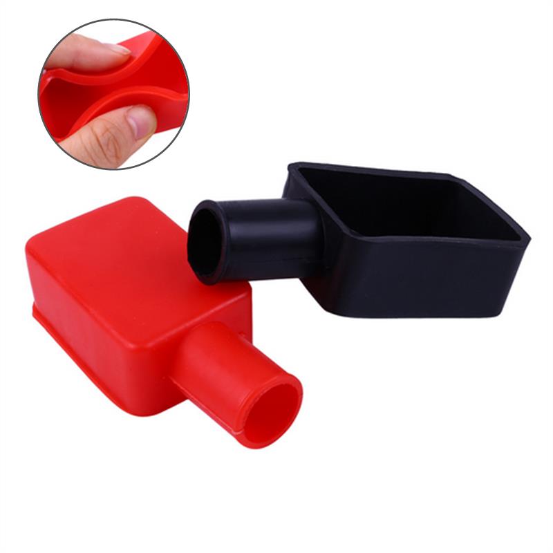 Car Battery Pole Positive and Negative Protection Cover Soft Plastic Flexible Battery Terminal Insulator Protective Parts