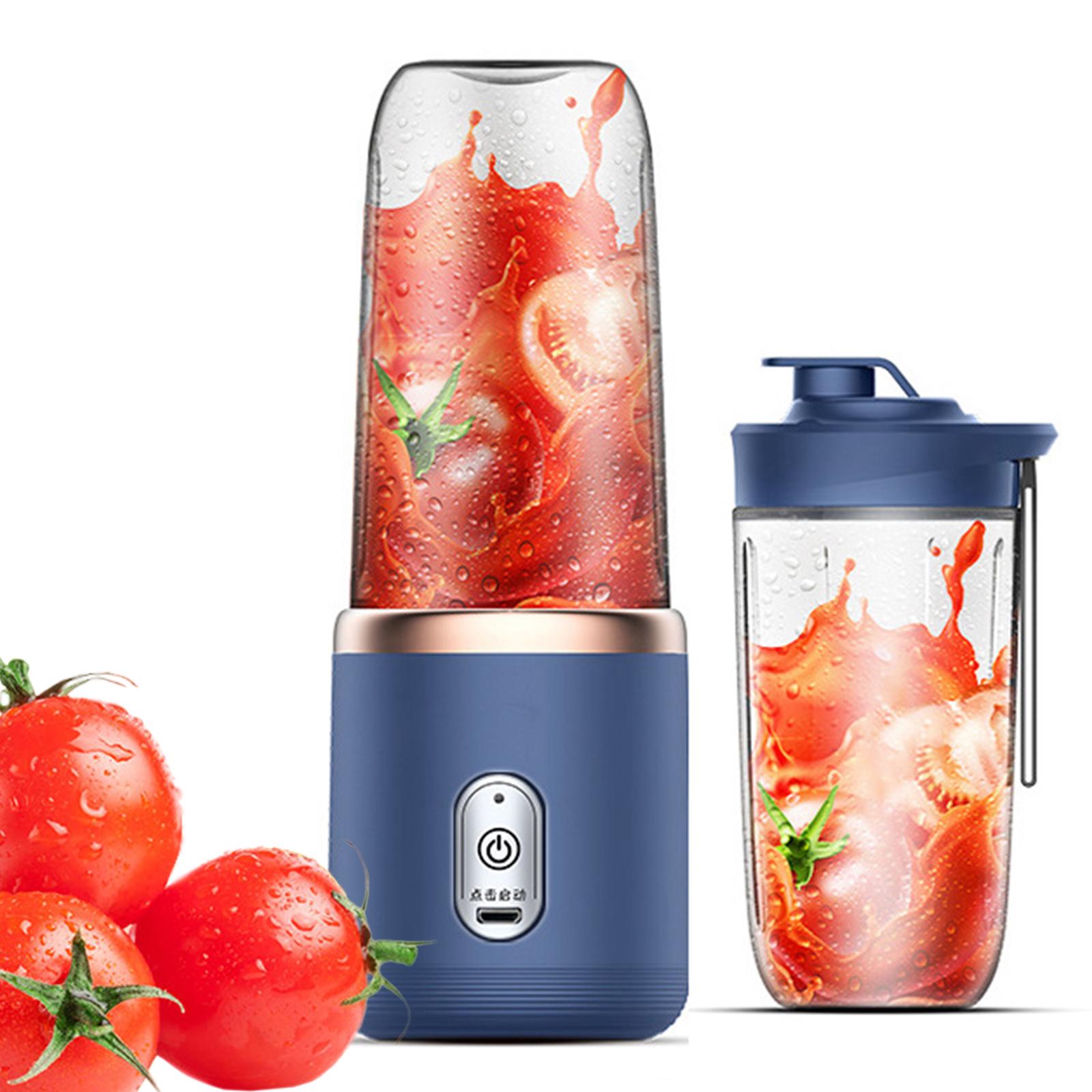 

Мини-соковыжималка персональная USB миксер для фруктов для молочных коктейлей заправок для салатов смузи синий