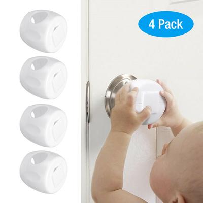 Lockable Ball Shape Children Protective Kids Child Proof Safe Door Knob Cover Home Accessory Safety Lock Cover Handle Sleeve