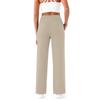 Damen High Waist Wide Leg Hose mit Taschen Weicher Dehnbarer Stoff Geeignet für Yoga Workout Freizeitkleidung und Loungewear