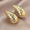 Exaggerated Holiday Fishtail Metal Earrings - Fashionable European & American High-end Style