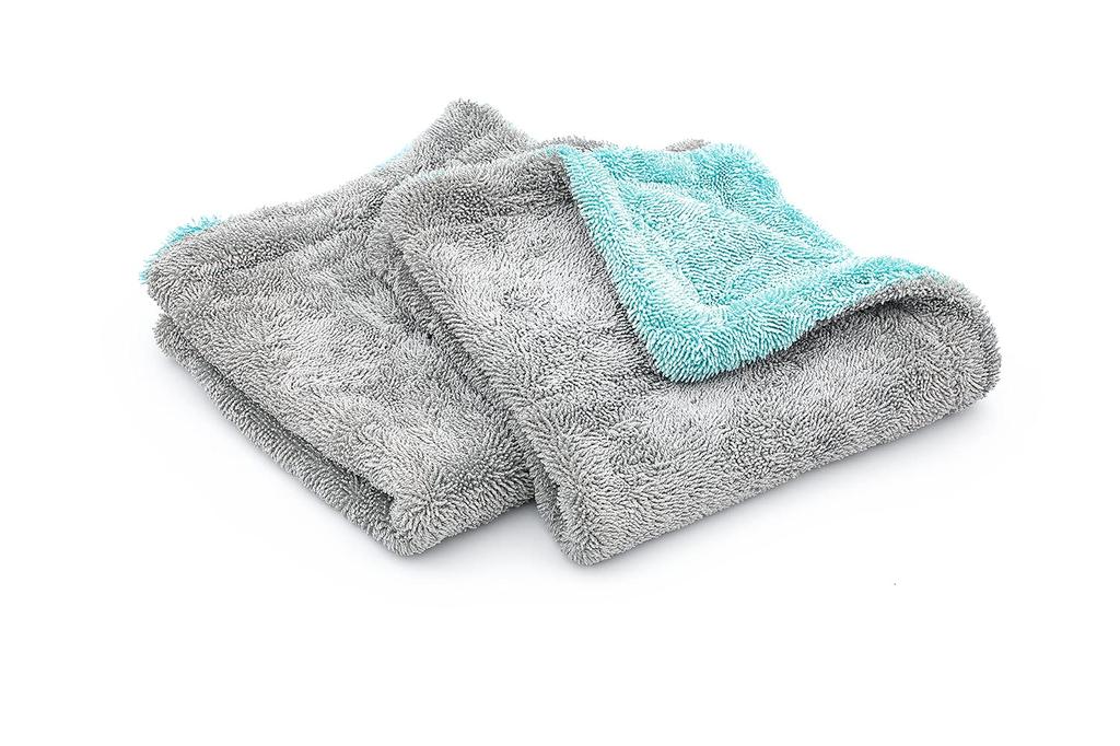 The Rag Company Liquid 8R 40 x 40 cm 2 pièces Liquid8R Lavage de voiture Detailing Séchage Serviette Essuyage Absorption d'eau 1100 g/m²