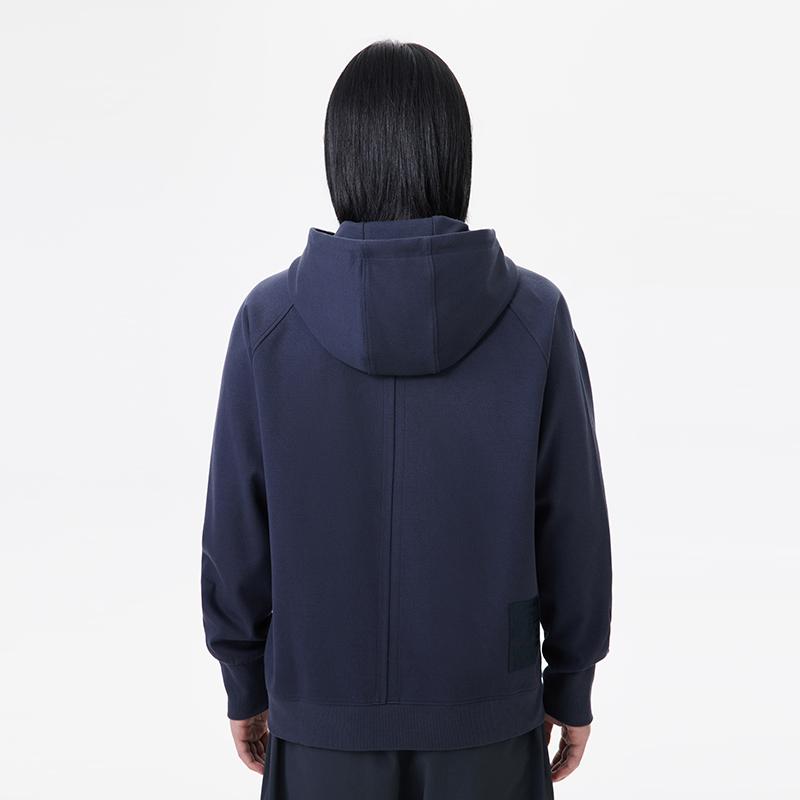 Li Ning X Jackie Chan Kung Fu Series Innate Qi Logo Print Loose Hoodie Unisex hoodies Charcoal-Black AWDT195-4