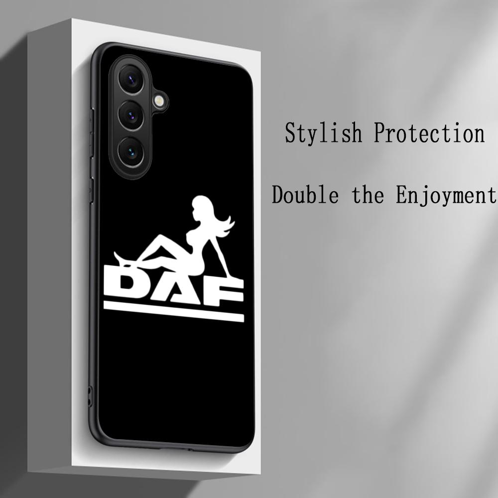 D-dafs Logo Car Logo Fashion Pattern Phone Case For Samsung Galaxy S26 S25 S24 S23 S22 S21 Plus Ultra Note20 Soft Black