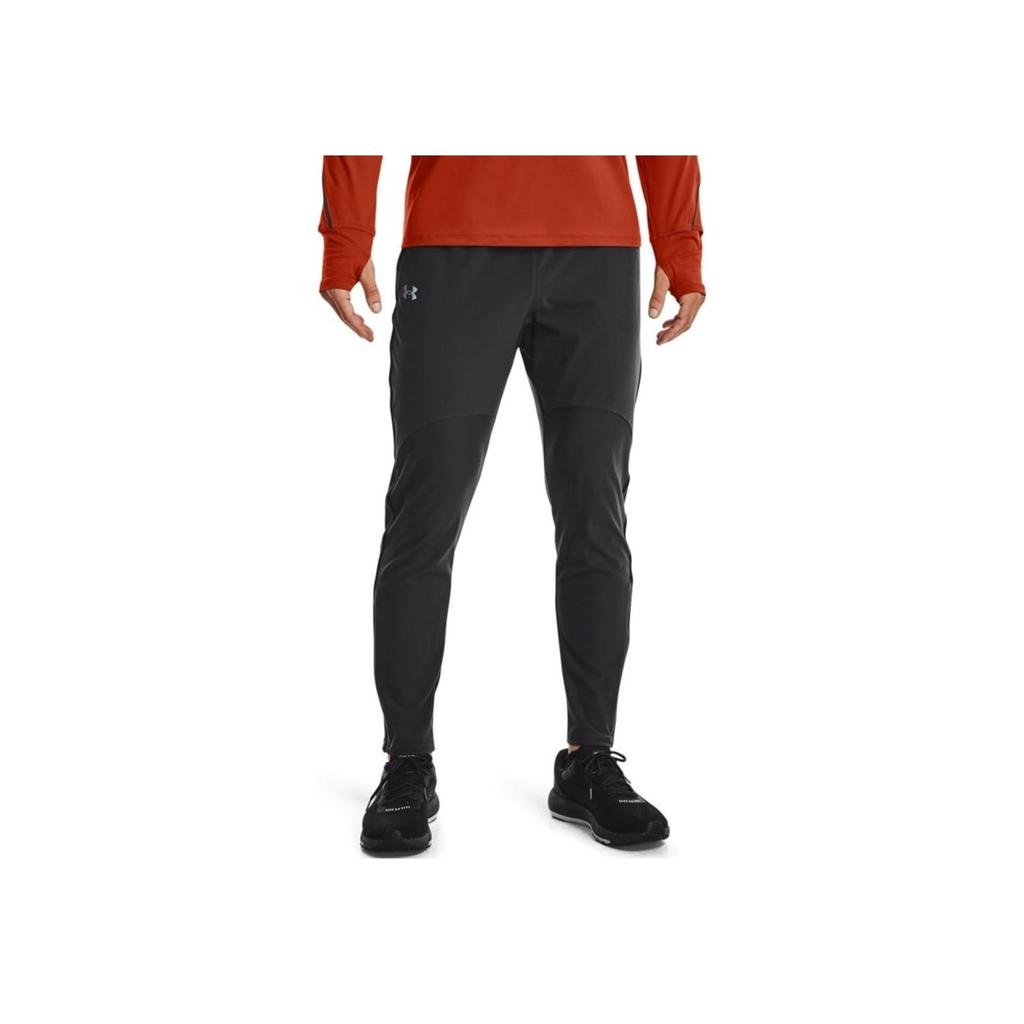 Under Armour Solid High-Elasticity Running Pants Men Bottoms Coal-Jade-Gray 1366271-010