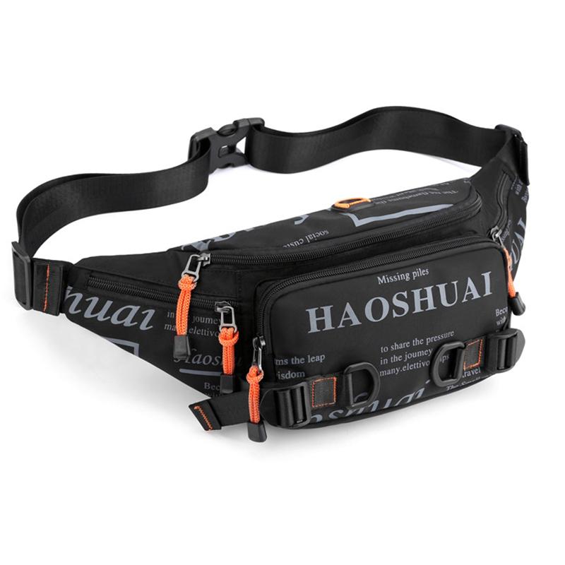 

Men Waist Fanny Pack Belt Bag Running Nylon Waterproof Multi-purpose Travel Sports Male Sling Chest Bum Hip Bags камуфляжний