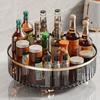 21/27cm 360 Rotating Tray Pantry Cabinet Non Slip Cosmetic Storage Box with Base Seasoning Organizer Storage Rack Kitchen