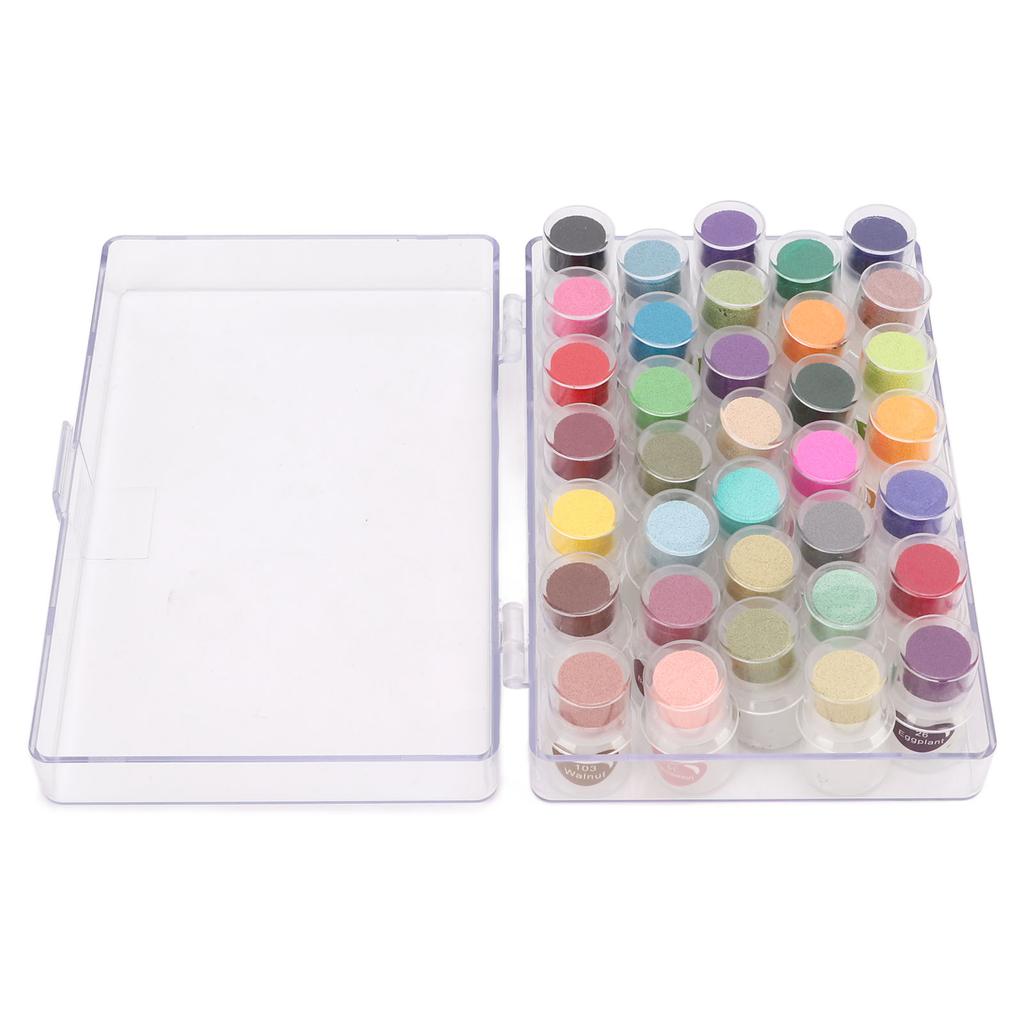 Mini DIY Kinder Stempelkissen 35 Farben Wasserbasiertes Stempelkissen Klare Details Starke Deckkraft Farben Basteln