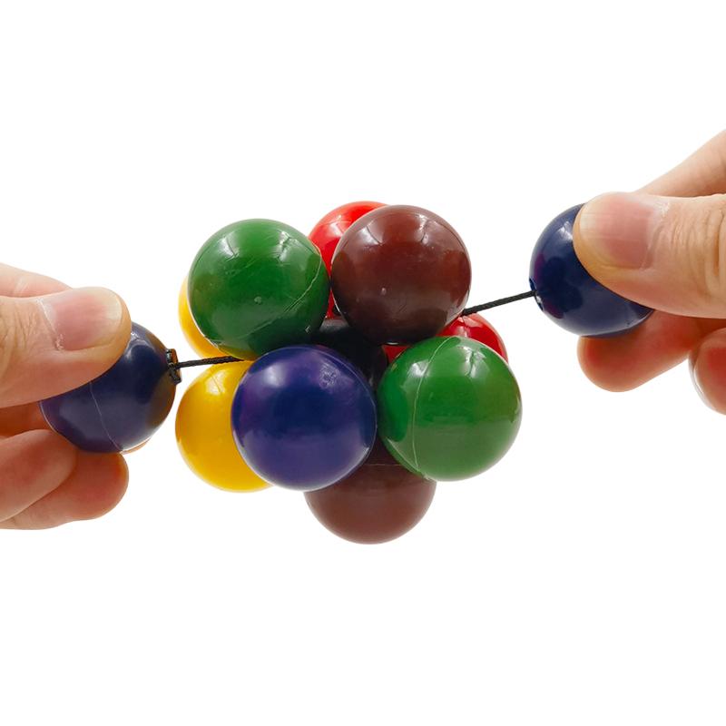 Creative Elastic Colorful Ball Fidget Toy Squeeze Balls Kid Adult Stress Relieve Toy Anti Stress Hand Practice Massage Balls Toy