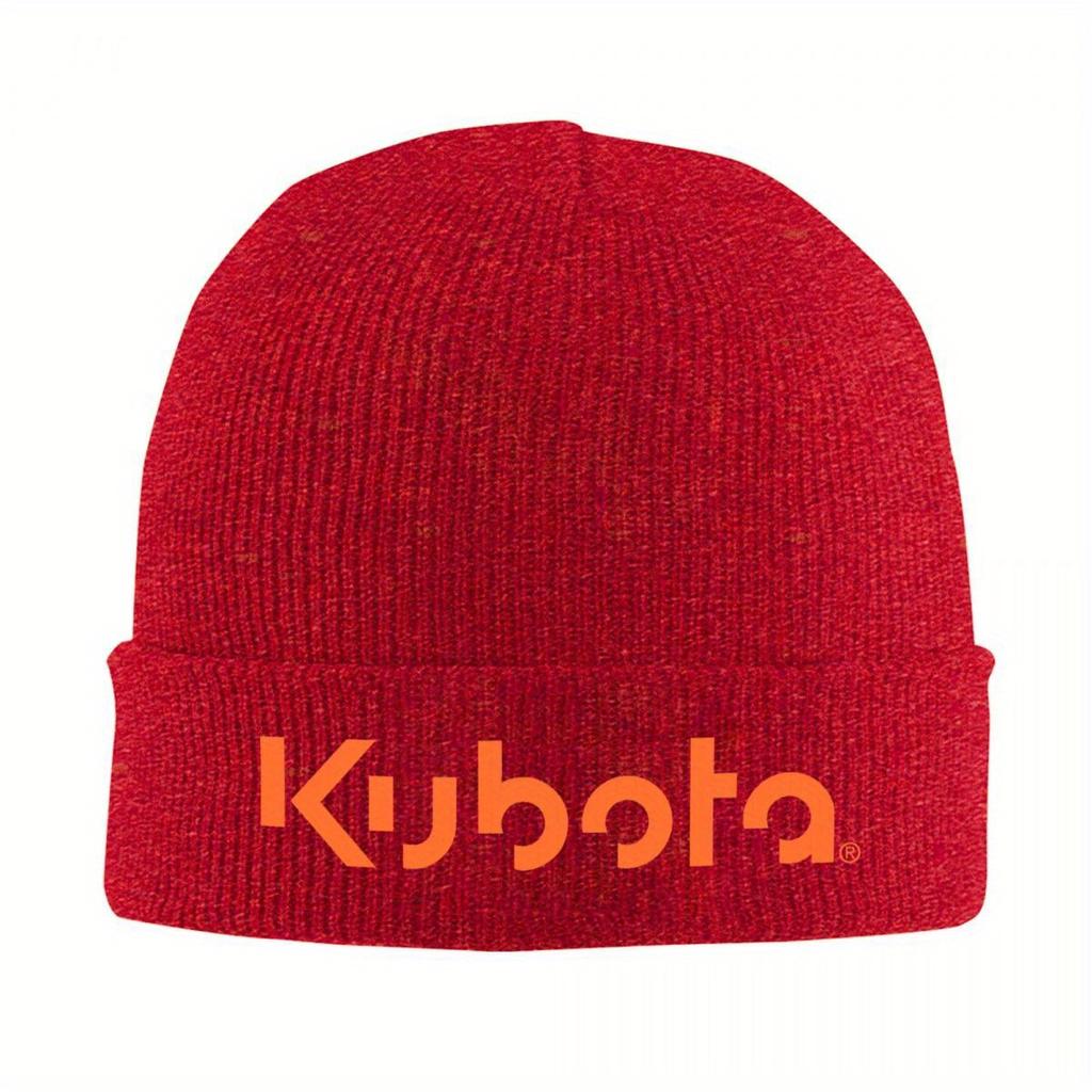 Kubota Logo Orange Strickmütze Warme Beanie Mütze Baseballkappe