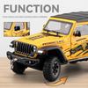 1/24 Jeep Dual-form Alloy Model, Cool Sound and Light, Four-wheel Shock Absorption, Exquisite Desktop Ornaments
