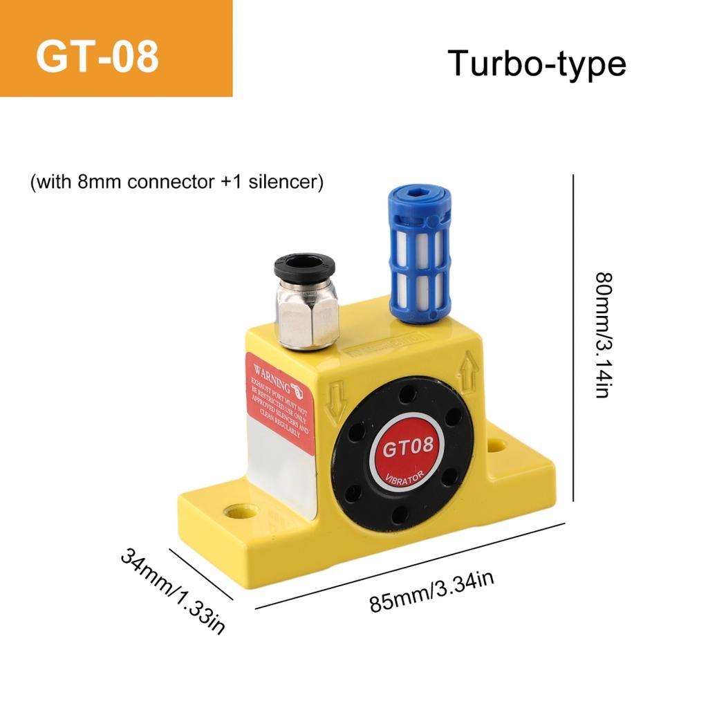 Aluminum Alloy Turbine Pneumatic Vibrator Industrial Air Pneumatic Vibrator