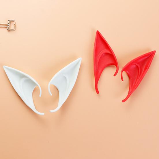 1 Paar Hautfreundliche Elfenohren Atmungsaktive Emulsion Cosplay Kostüm Latex Elfenohren Halloween Dekoration