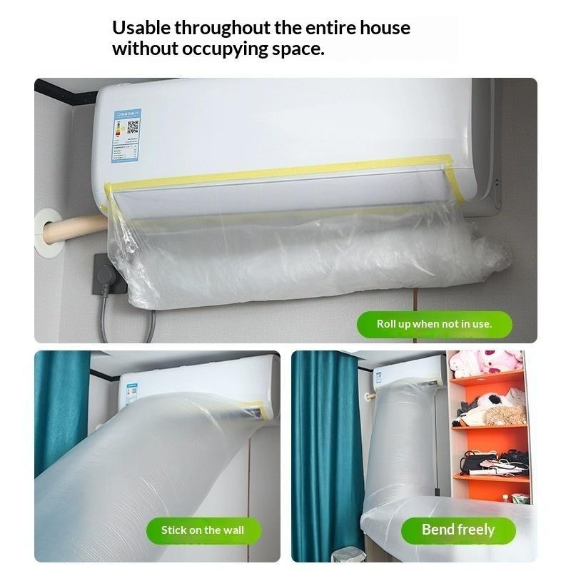 Plastic Air Conditioning Extended Bag 8-20M Folding AC Wind Delivery Duct Durable for Commercial Office Cooling