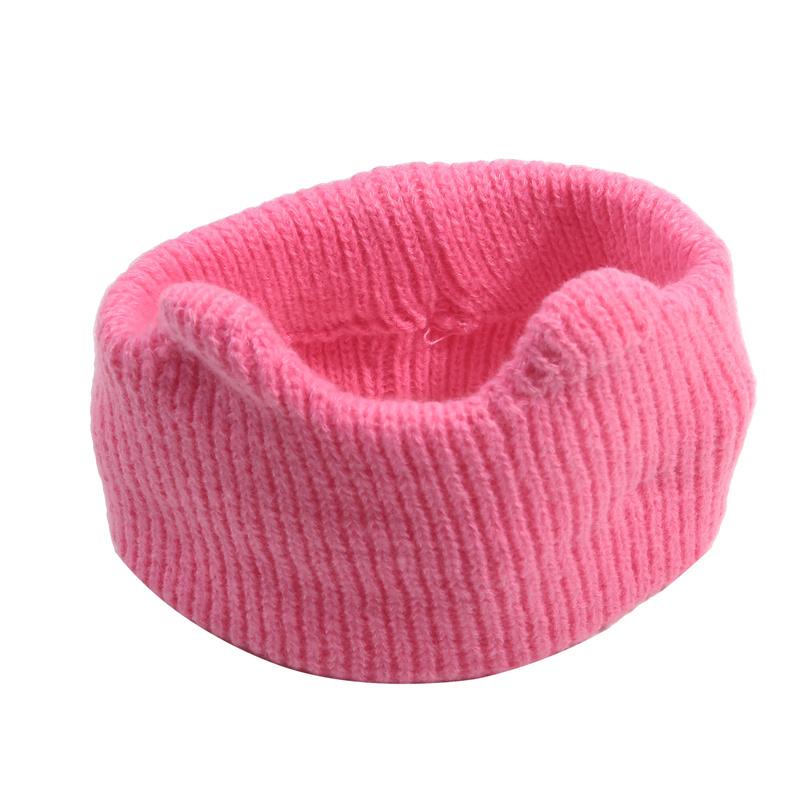Cute Cat Ears Warm Knitted Headband Female Retro Face Wash Elastic Hair Bands Solid Color Simple Wide-brimmed Head Wrap